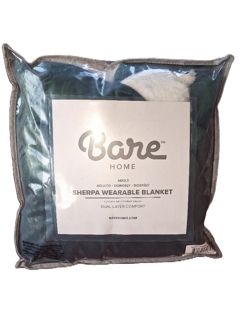 Sherpa wearable blanket by Bare Home